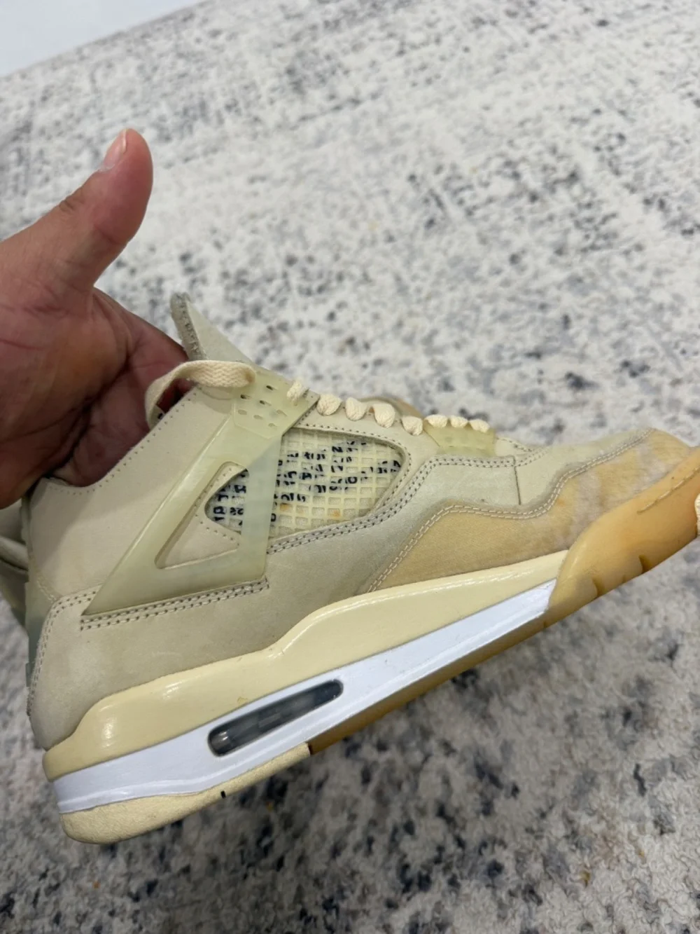 Jordan 4 OFF WHITE sails
